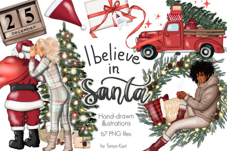 I Believe In Santa Clipart