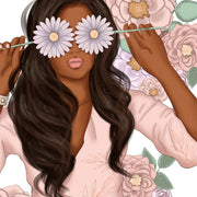 Woman With Flowers Png File