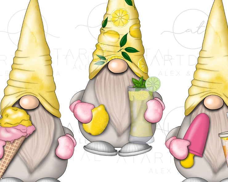 Trio Summer Gnomes | Sublimation File | Gnome Sublimation