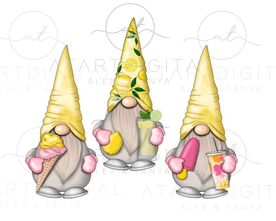 Trio Summer Gnomes | Sublimation File | Gnome Sublimation