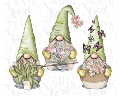 Green Gnomes | Sublimation File | Gnome Sublimation