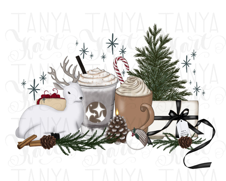 Winter Illustration | Christmas Design | Hand Drawn Png