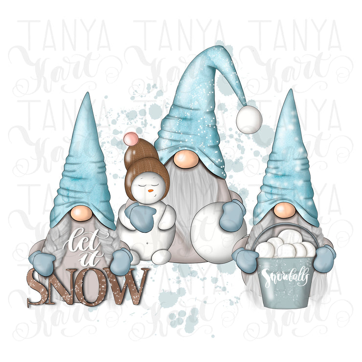 Let It Snow Png Nordic Gnomes Sublimation